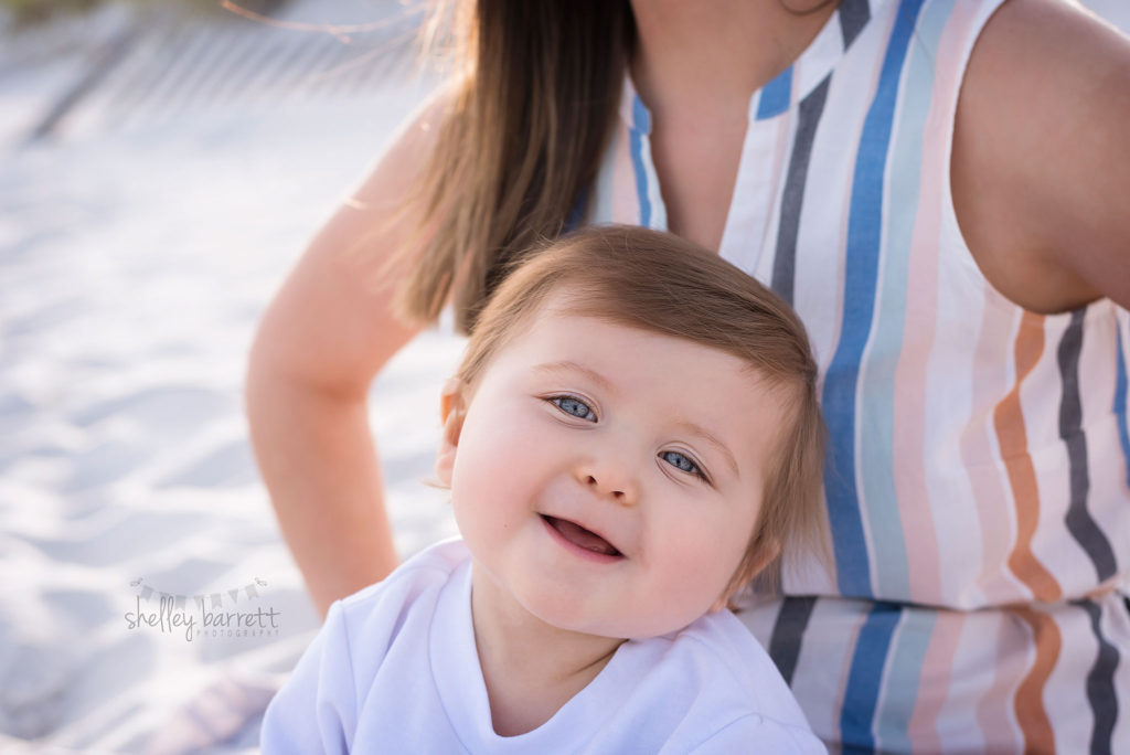 Shelley Barrett Photography | Pensacola, Fort Walton, Gulf Breeze, Navarre, Pace, Perdido Beach, Florida | One Year Old Birthday Boy, First Birthday Portrait Photographer, Cake Smash Pictures