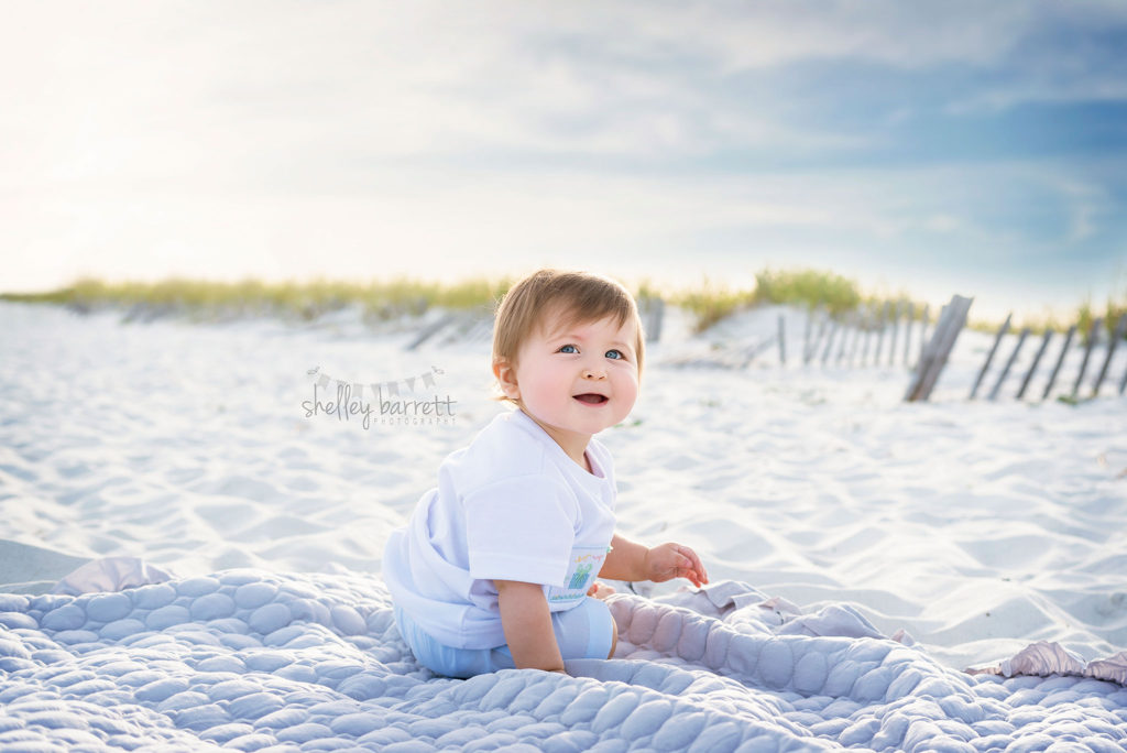 Shelley Barrett Photography | Pensacola, Fort Walton, Gulf Breeze, Navarre, Pace, Perdido Beach, Florida | One Year Old Birthday Boy, First Birthday Portrait Photographer, Cake Smash Pictures