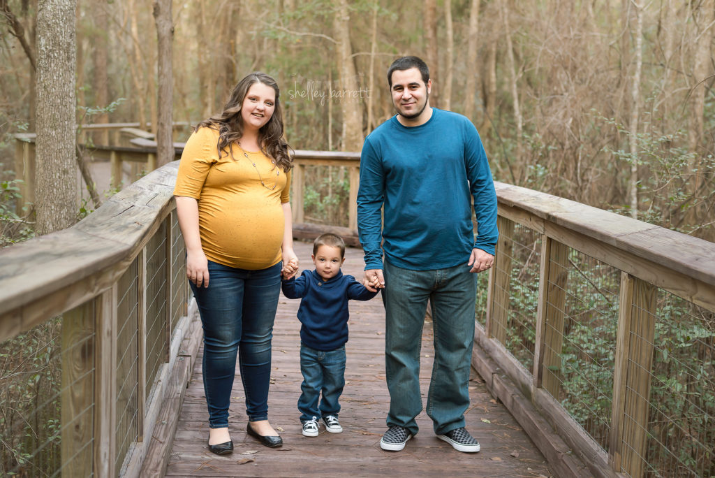 Shelley Barrett Photography | Pensacola, Pace, Milton, Gulf Breeze, Navarre Beach, Jay, Ft Walton, Florida Panhandle | Maternity, Pregnancy, Pregnant, Mommy to be, Big Brother, Baby || Portrait, Pictures, Photos, Session Photographer | Arcadia Mill Site | Bridge, Pier, Boardwalk, Walkway