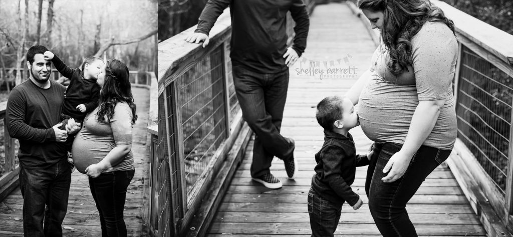 Shelley Barrett Photography | Pensacola, Pace, Milton, Gulf Breeze, Navarre Beach, Jay, Ft Walton, Florida Panhandle | Maternity, Pregnancy, Pregnant, Mommy to be, Big Brother, Baby || Portrait, Pictures, Photos, Session Photographer | Arcadia Mill Site | Bridge, Pier, Boardwalk, Walkway