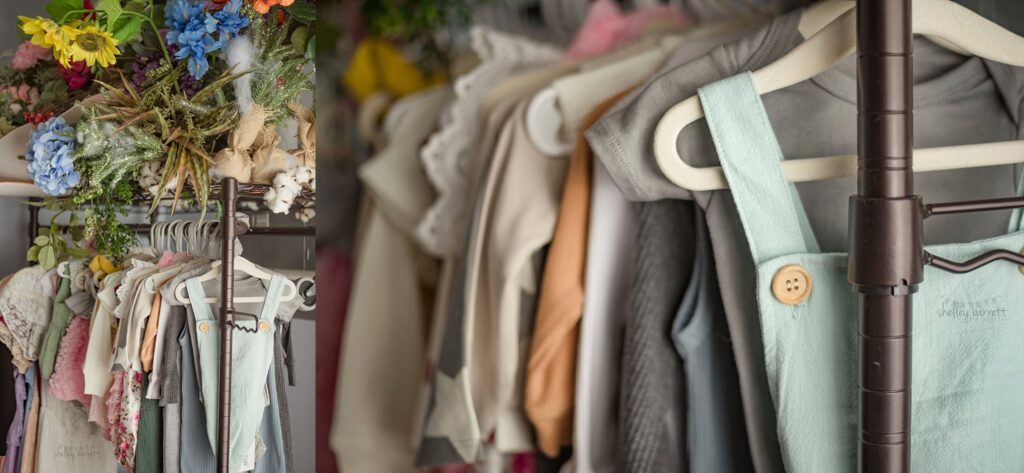 Pensacola, Florida newborn and family photographer, Shelley Barrett Photography takes adorable photos of a sweet baby girl in her Pace, Florida photography studio.