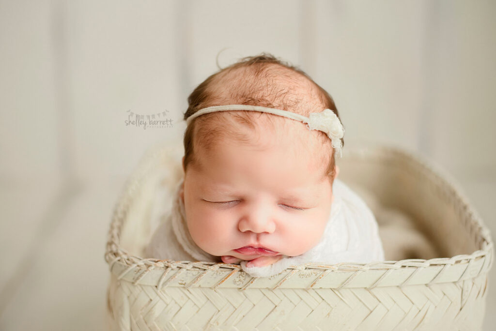 Shelley Barrett Photography - Pensacola Pace Milton Navarre Ft. Walton Orange Beach Gulf Breeze Gulf Shores Florida Alabama Newborn Baby Girl Infant Portrait Photographer