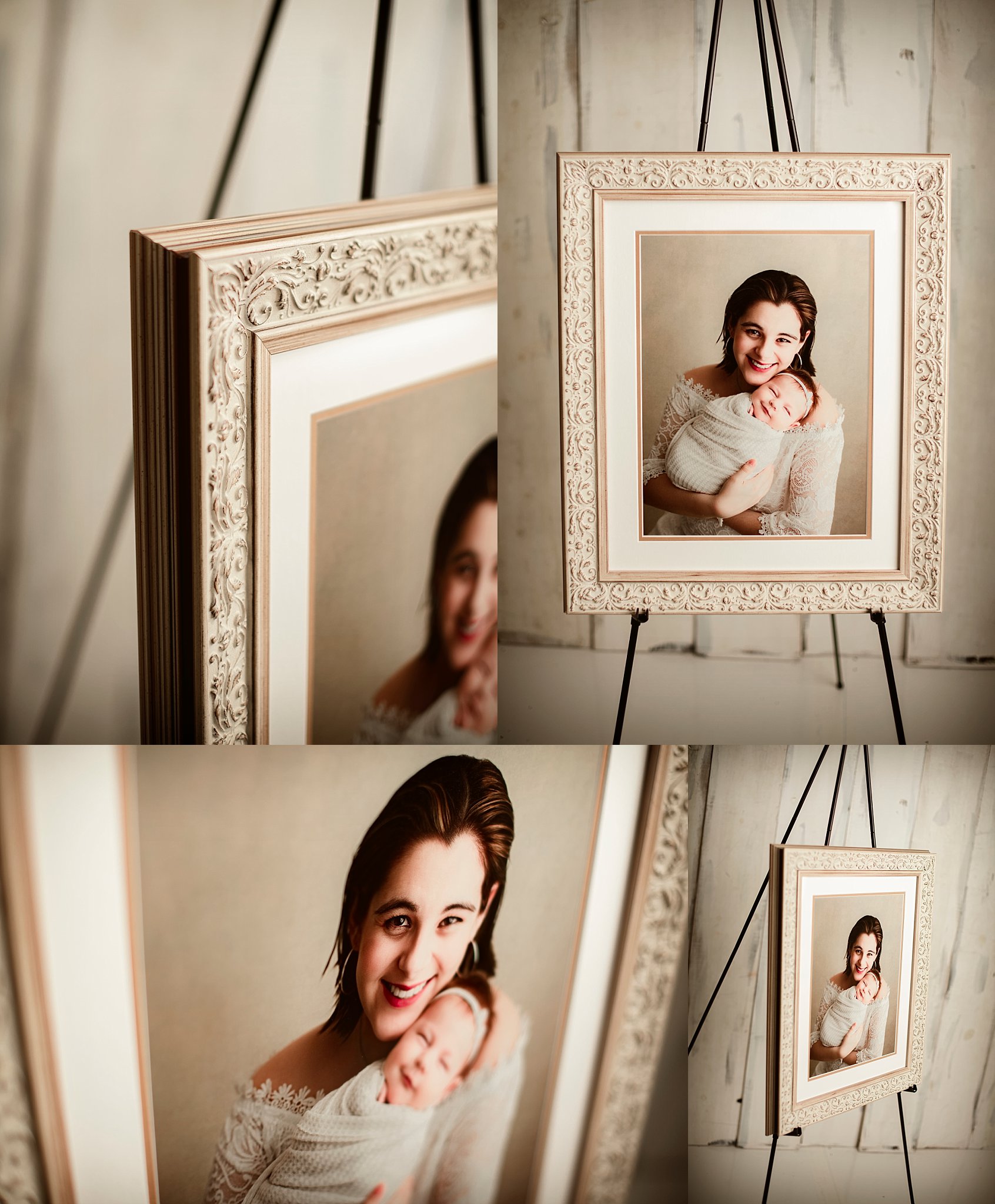 Pensacola, Florida newborn and family photographer, Shelley Barrett Photography takes adorable photos of a sweet baby boy in her Pace, Florida photography studio.