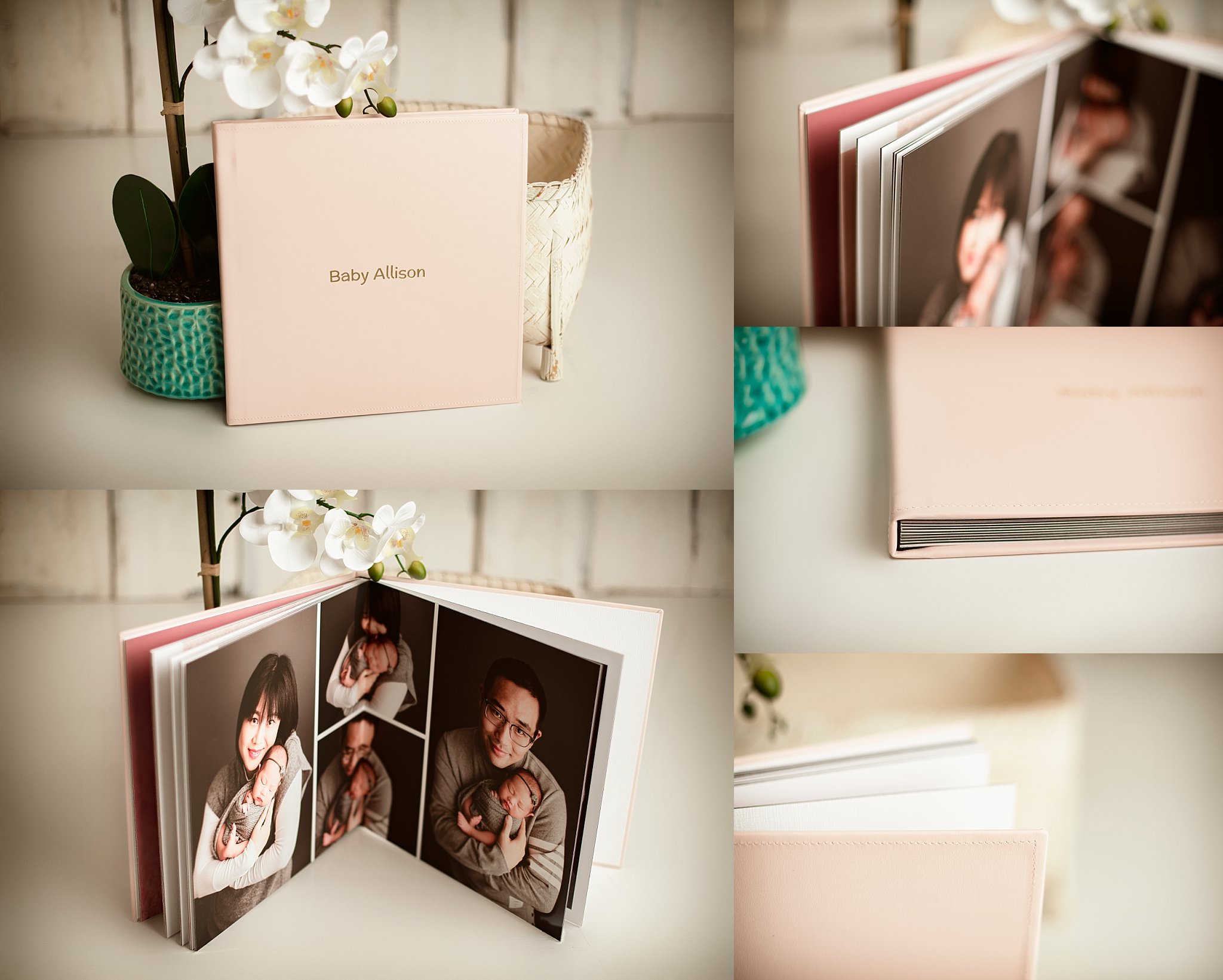 Pensacola, Florida newborn and family photographer, Shelley Barrett Photography takes adorable photos of a sweet baby girl in her Pace, Florida photography studio.