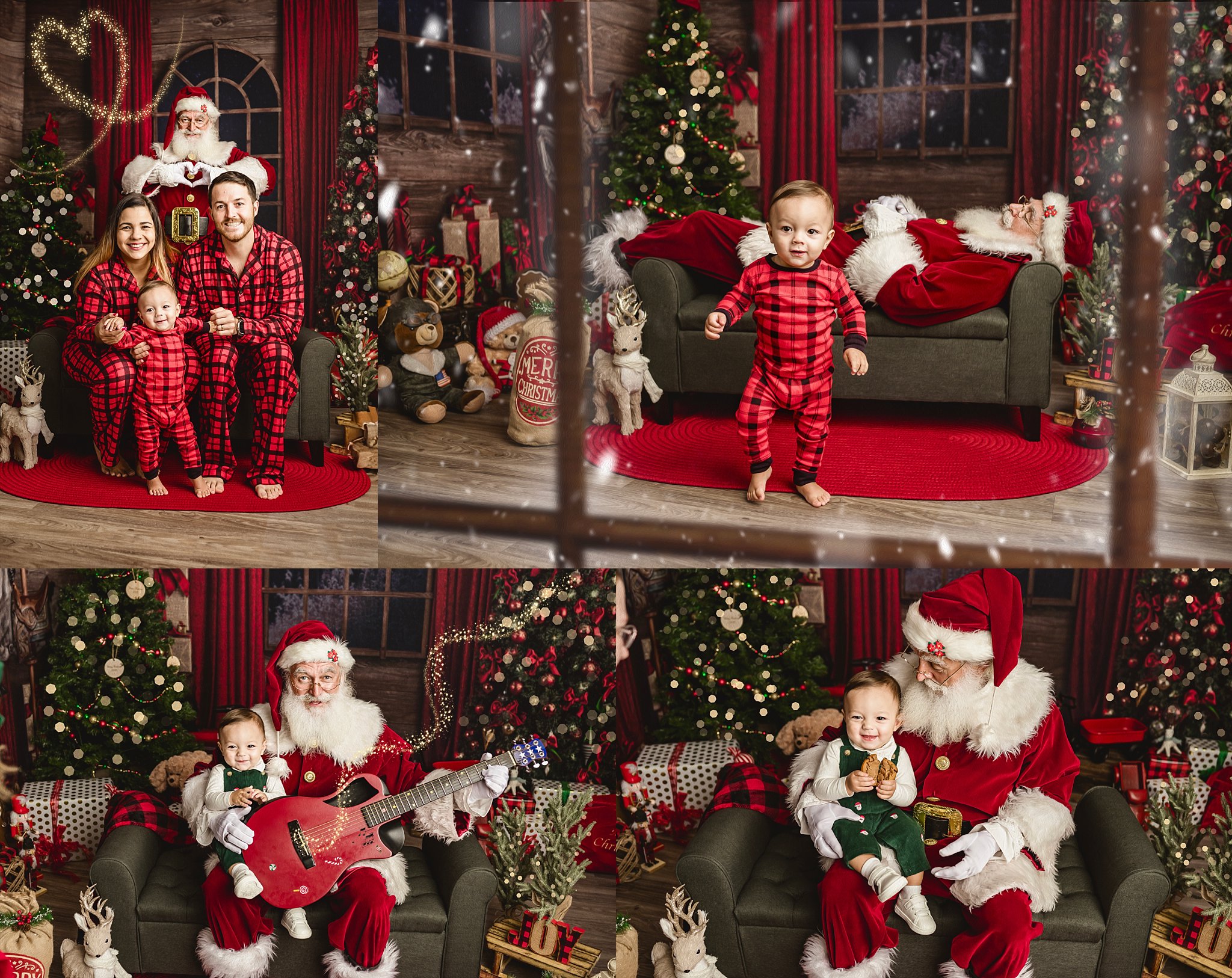 Birmingham AL santa portraits, holiday photos Birmingham AL, Mountain Brook family photographer, Meadowbrook AL holiday photography