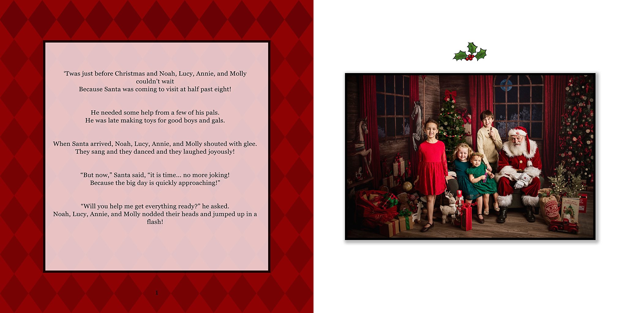 Birmingham AL holiday photography, santa photos in Birmingham Alabama, holiday portrait studio near me