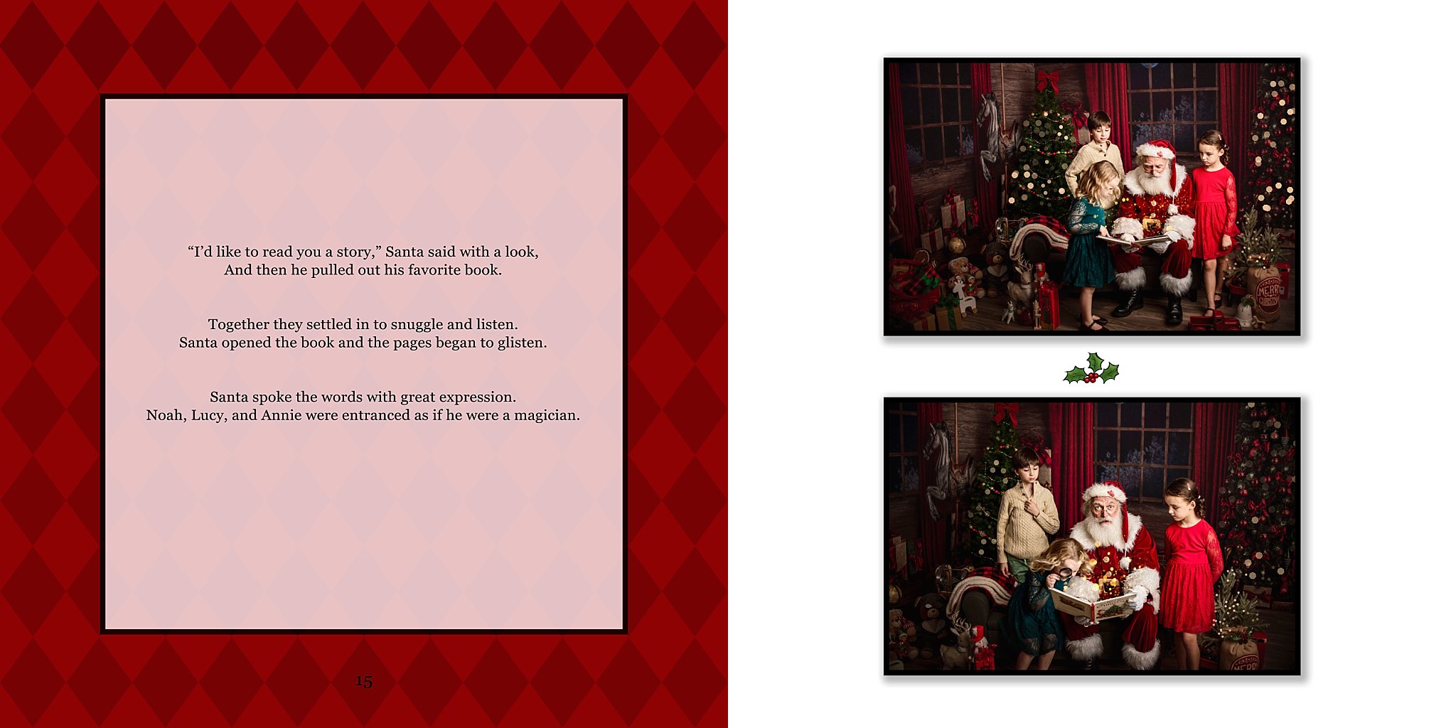 Birmingham AL holiday photography, santa photos in Birmingham Alabama, holiday portrait studio near me