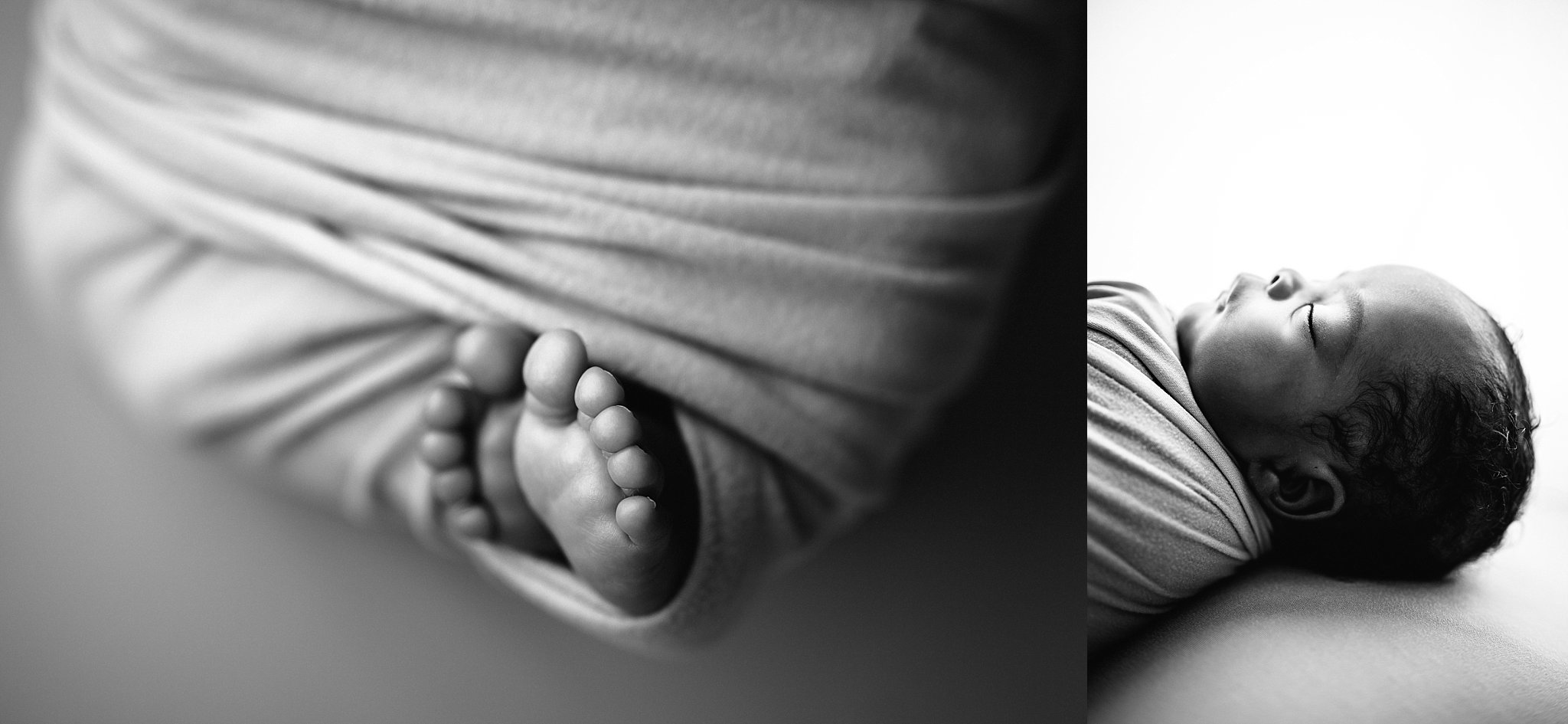 Close-up of newborn baby hands photographed by a professional newborn photographer in Birmingham, Alabama.