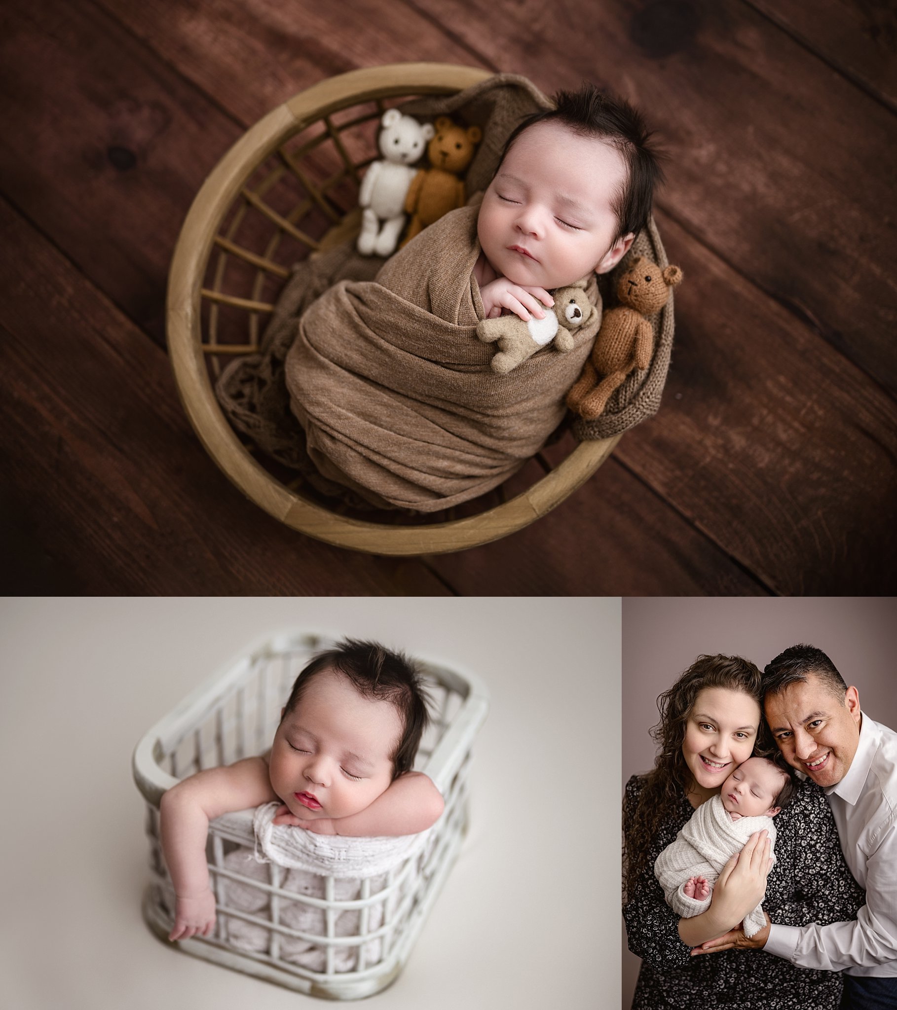 Newborn photography session images from a Birmingham newborn photographer serving Springville and Trussville, Alabama.