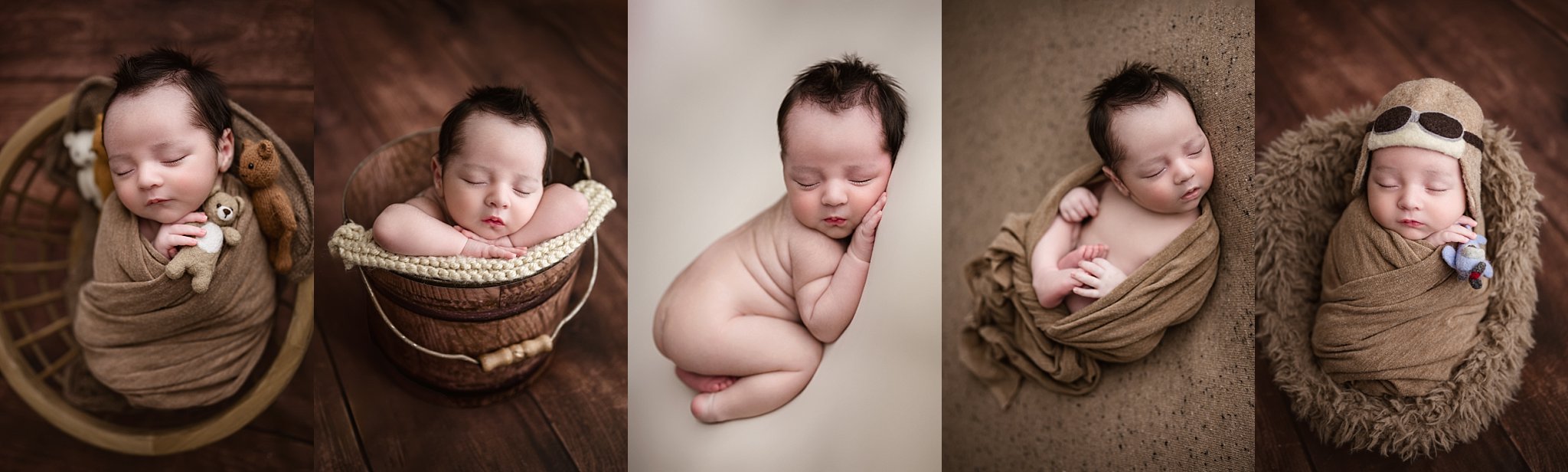 Newborn photography session images from a Birmingham newborn photographer serving Springville and Trussville, Alabama.