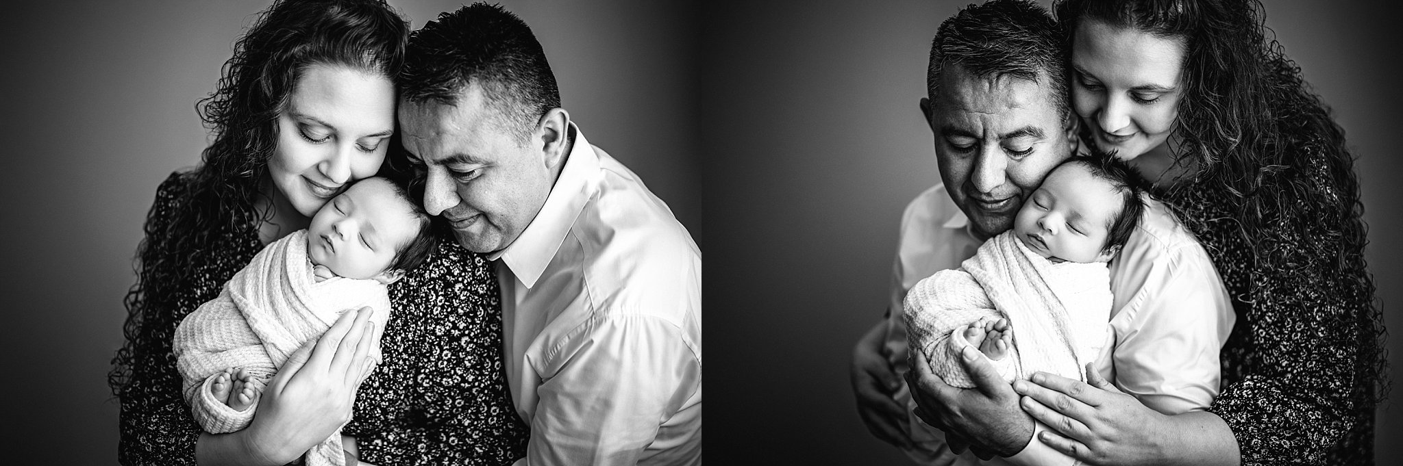 Natural newborn photography session in a Birmingham-area studio serving Springville and Trussville families.