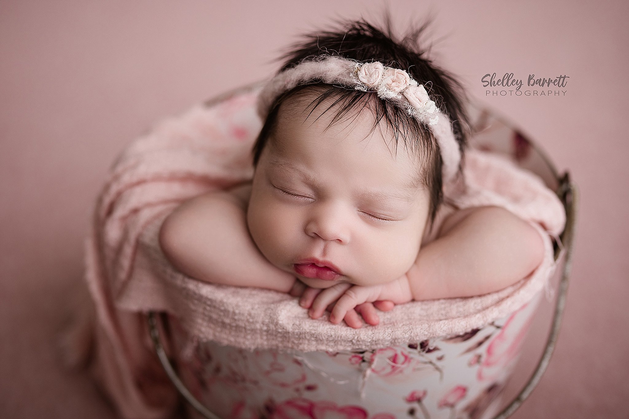Sleeping newborn photographed by a Birmingham newborn photographer in Springville, Alabama