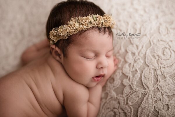Sleeping newborn photographed by a Birmingham newborn photographer in Springville, Alabama