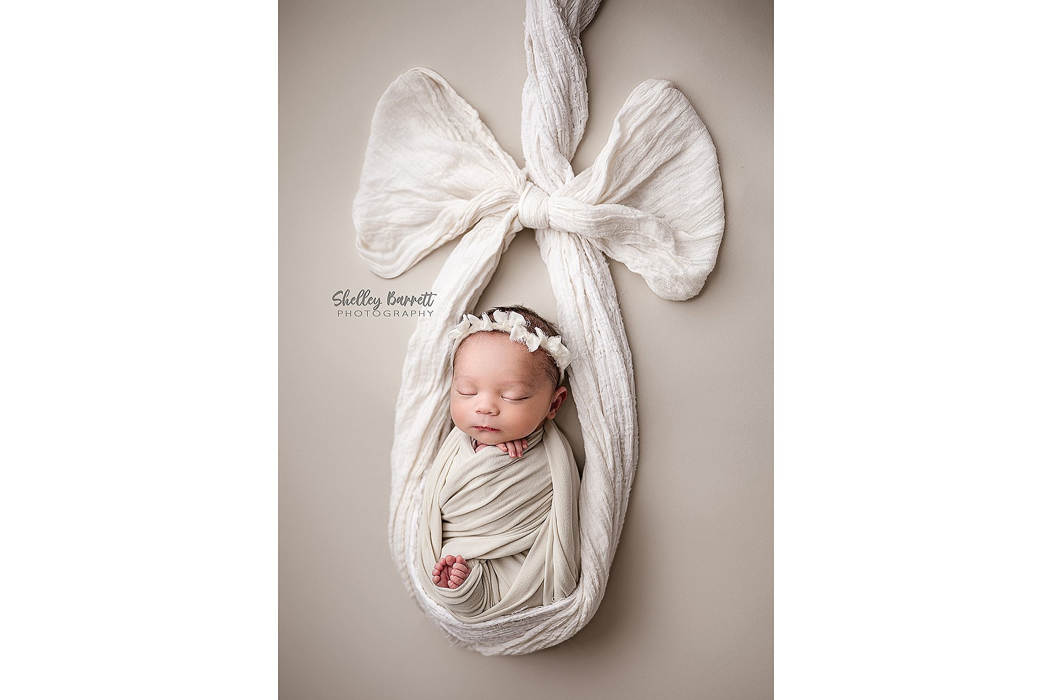 Professional newborn photographer posing newborn safely in Springville Alabama