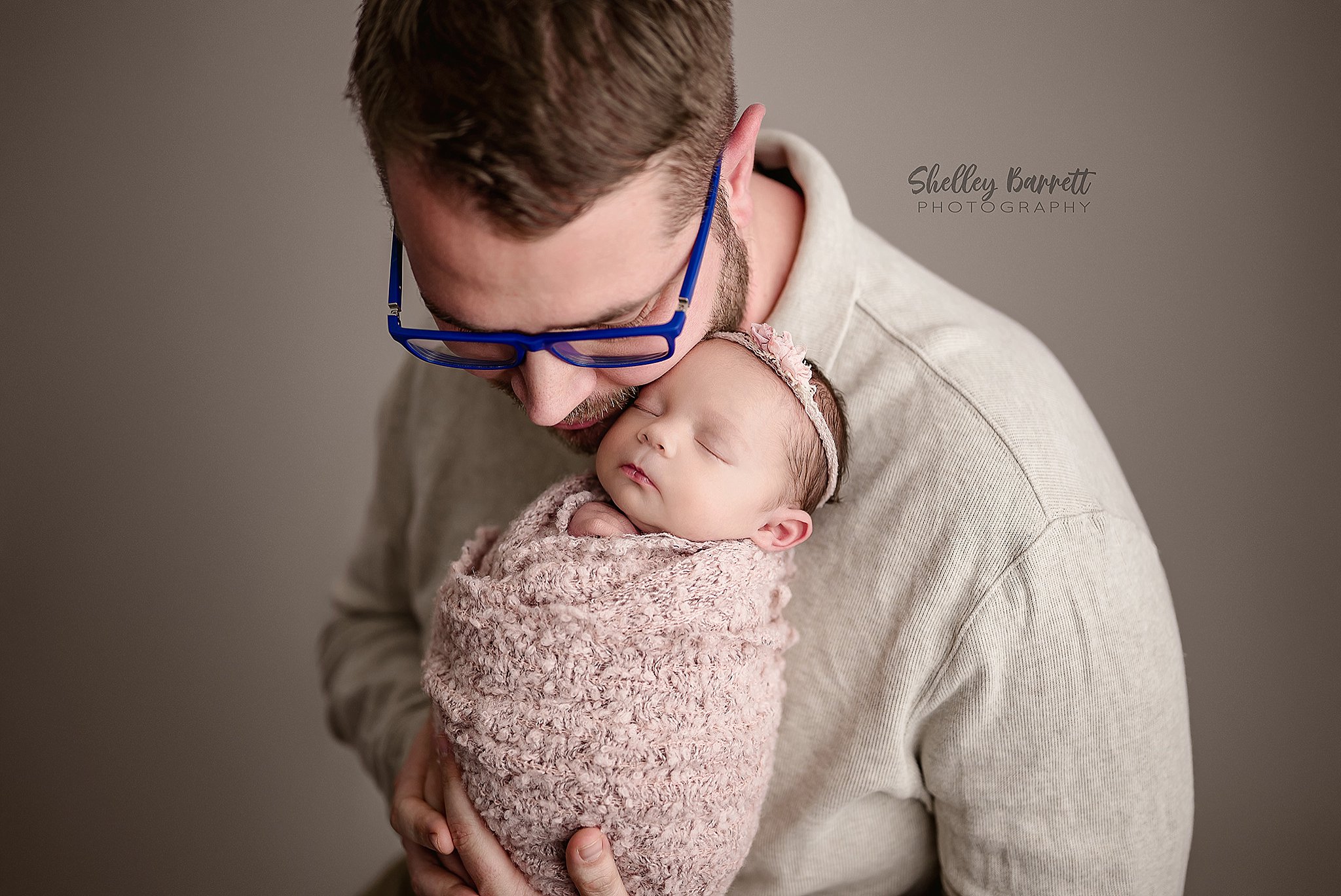 Family portrait captured at a Trussville newborn photography studio